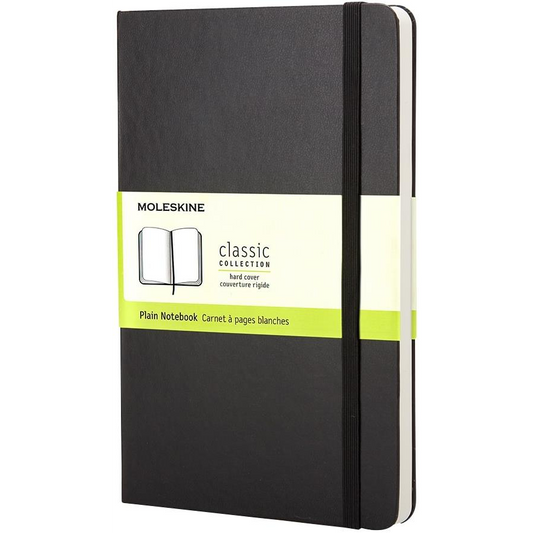 MOLESKINE L, kemény borító, sima, fekete (QP062)-0