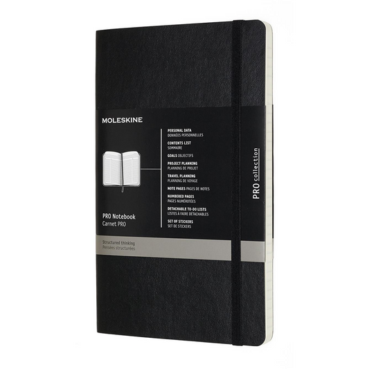 MOLESKINE Professional L, puha borító (PROPFNTB3SBK)-0