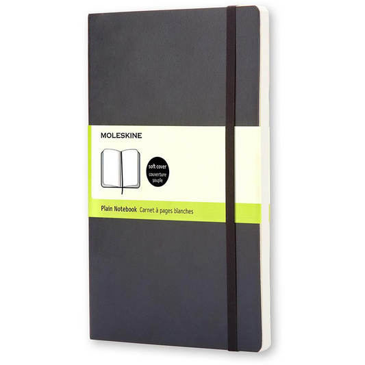 Moleskine S, puha borítós, sima, fekete (QP613)-0